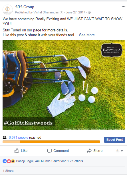 SRS Group Eastwoods Golf Amenity Promotion