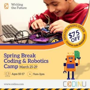 Codinu Coding & Robotics Spring Break Camp Creative